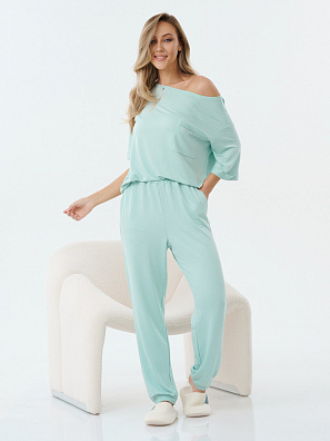 Костюм женский трикотажный мятный